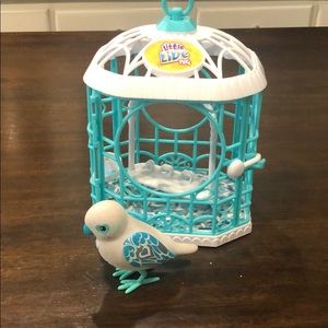 Little Live Pets bird with bird cage